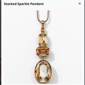 Touchstone Stacked Sparkle Pendant